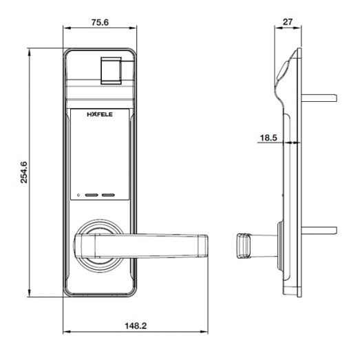 Khóa điện tử Hafele EL7700