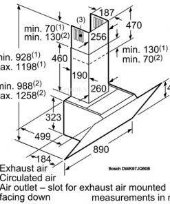 Máy hút mùi Nghiêng Bosch DWK97JQ60B