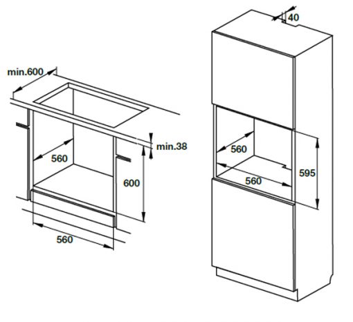 lò nướng Hafele HO-KT60C 534.05.571