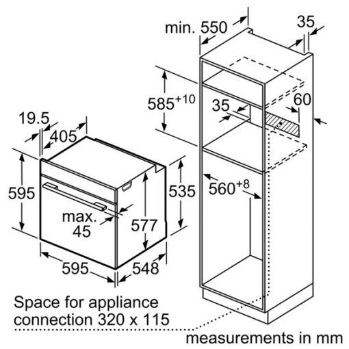 Lò nướng Bosch HBG6753S1A