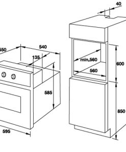 lò nướng hấp Hafele HO-T60B 535.02.711
