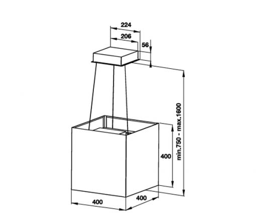 Máy hút mùi đảo Hafele HH-MI40A 538.84.704