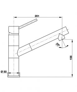 vòi rửa bát Hafele HF-GI511 màu xám 569.15.511