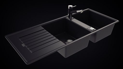 chậu rửa bát blancozia 8S màu đen anthracite 565.76.350