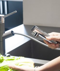 Vòi rửa bát hafele HF-GI511 màu xám 569.15.511