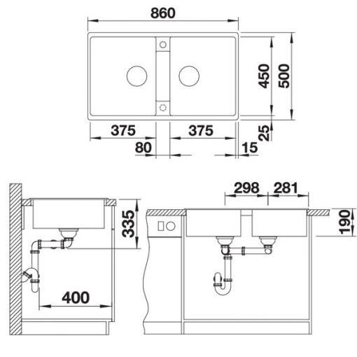 chậu đá blanco zia 9 màu ghi 567.68.940