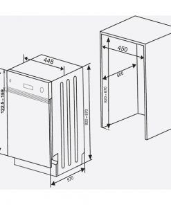 Máy rửa bát Hafele HDW-HI45A âm bán phần 533.23.275