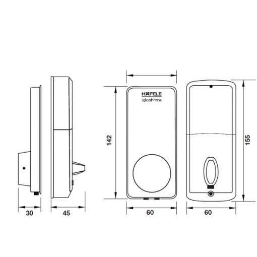 khóa điện tử Hafele EK4900