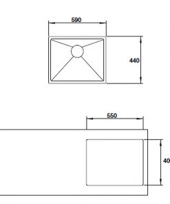 kích thước chậu rửa Hafele 567.20.397