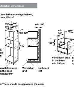 kích thước lò nướng kết hợp vi sóng Hafele HMO-T60A 535.62.551