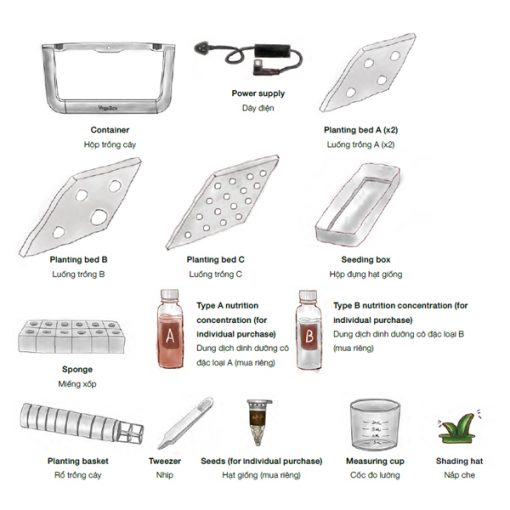 hộp trồng cây hafele home box (H-box) 539.76.990