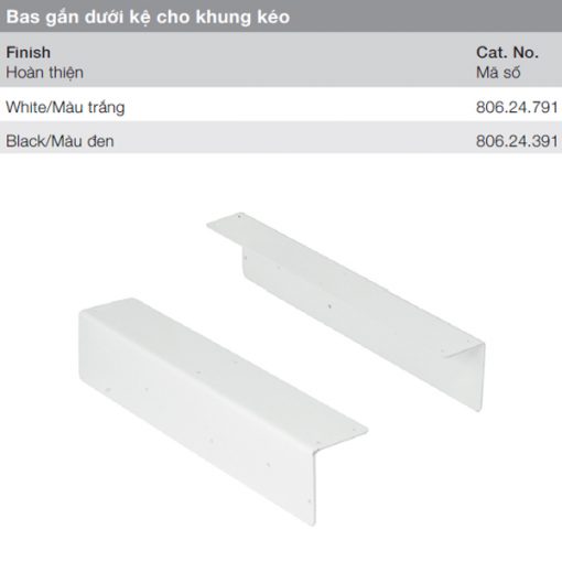 bas gắn dưới kệ Hafele Premio