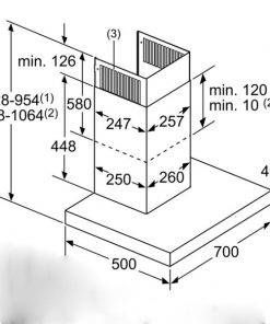 kích thước Máy hút mùi Bosch DWB77CM50