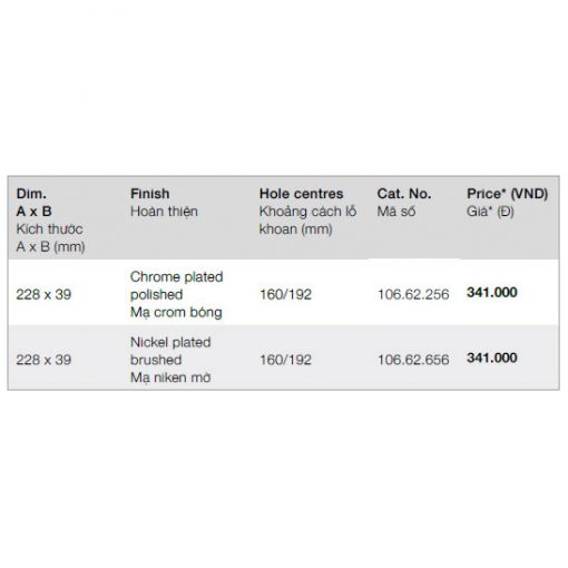 TAY NẮM TỦ HAFELE 106.62.256