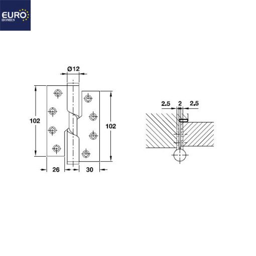 kích thước Bản lề nâng hạ Hafele 926.27.603