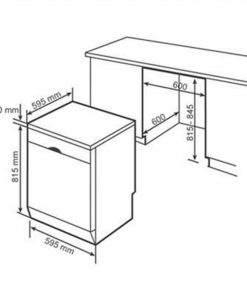 Kích thước Máy rửa bát Bosch SMS46GW01P