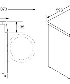 Kích thước máy giặt Bosch WGG254A0SG