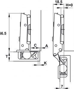 BẢN LỀ HAFELE METALLAMAT NEO 334.00.001