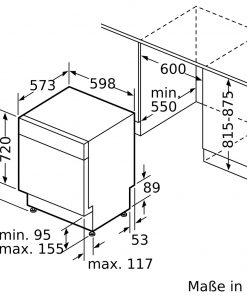 Kích thước MÁY RỬA BÁT BOSCH SMU68TS06E