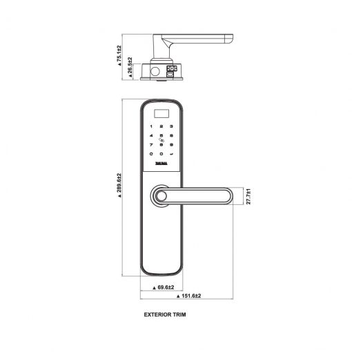 KHÓA ĐIỆN TỬ BAUMA BM610