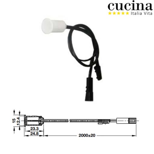 công tắc cảm biến chạm chỉnh sáng Cucina Stella 833.01.404